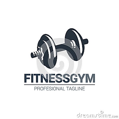 Fitness Gymnasium Logo in vector format Vector Illustration