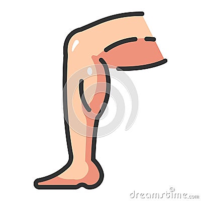 Fitness and healthy leg muscle Vector Illustration