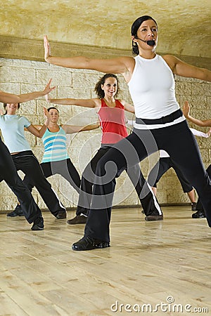 Fitness instructor Stock Photo