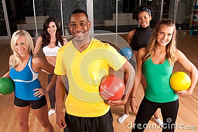 Fitness instructor Stock Photo