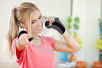 Fitness instructor Stock Photo