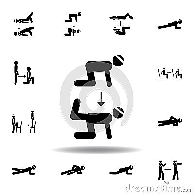 fitness, kick, position icon. Element of fitness illustration. Signs and symbols icon can be used for web, logo, mobile app, UI, Cartoon Illustration