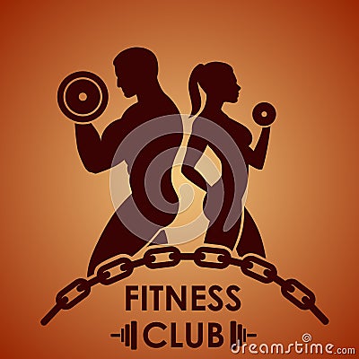 Fitness logo Stock Photo