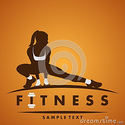 Fitness logo Stock Photo