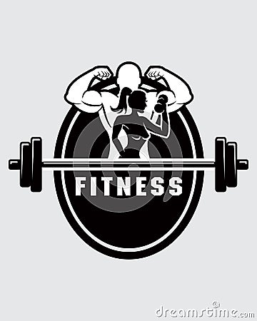 Fitness Logo Stock Photo