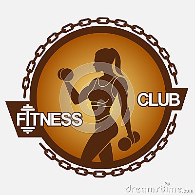 Fitness logo Stock Photo