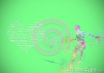 Fitness Runing Abstract Background Stock Photo