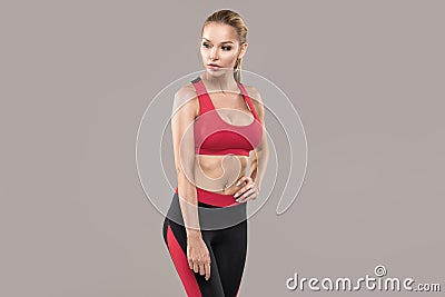 Fitness woman posing. Stock Photo