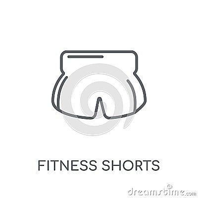 fitness Shorts linear icon. Modern outline fitness Shorts logo c Vector Illustration