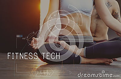 Fitness Tech Healthcare Wellness Innovation Concept Stock Photo