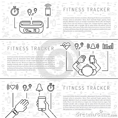 Fitness tracker 10 Stock Photo