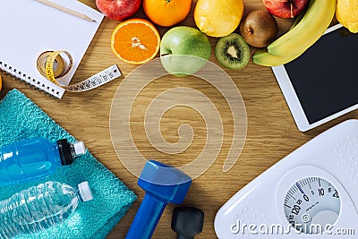 Fitness and weight loss Stock Photo