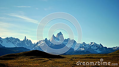 Fitz Roy in the Andes mountain range Stock Photo