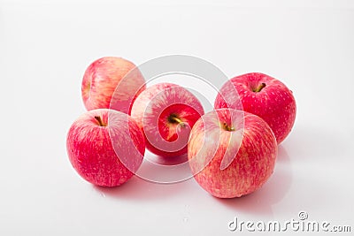 Five apples Stock Photo