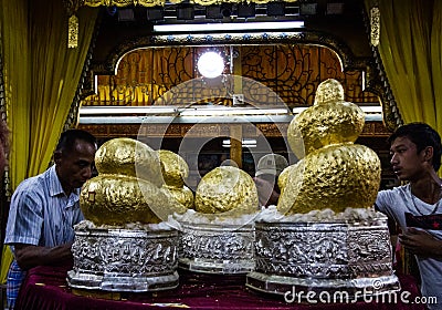 Five buddha images Editorial Stock Photo