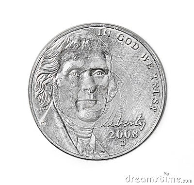 Five cents Stock Photo