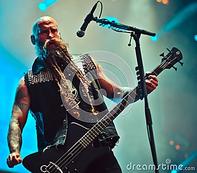 Five Finger Death Punch, Chris Kael live in concert 2017, heavy metal Editorial Stock Photo