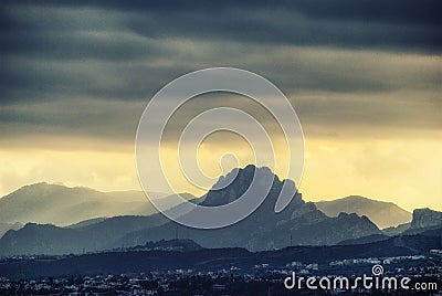 Five Finger mountain Stock Photo