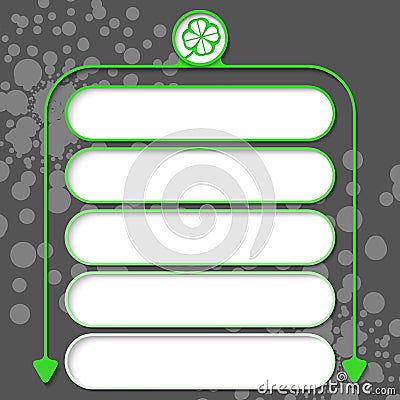 Five frames Vector Illustration