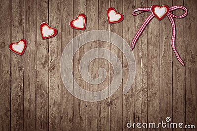 Five hearts Stock Photo