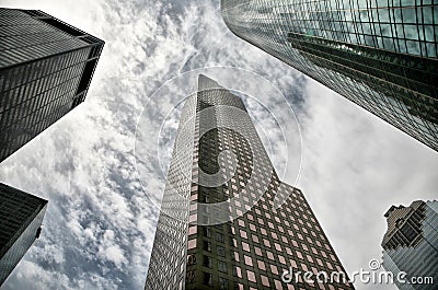 Five Houston Skyscrapers Stock Photo