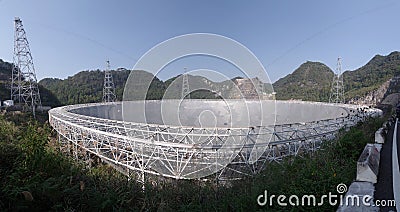 Five-hundred-meter Aperture Spherical radio Telescope Stock Photo