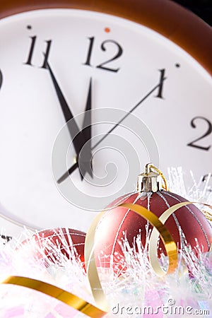 Five minutes before the new year Stock Photo