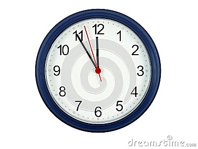 Five Minutes Till Midnight Stock Photo