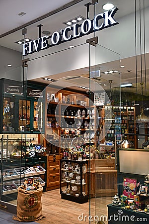 Five OClock store at Blue City shopping mall in Warsaw, Poland Editorial Stock Photo