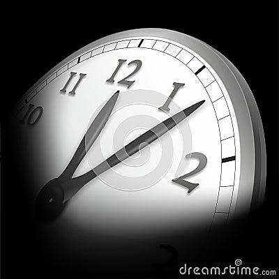 Five past midnight Stock Photo