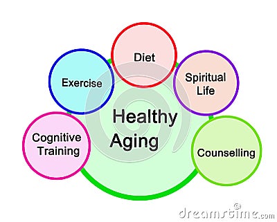 Pathways to Healthy Aging Stock Photo
