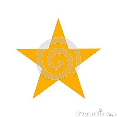 Yellow star icon Vector Illustration