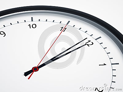 Five seconds to twelve Stock Photo