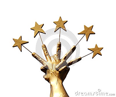 Five Star Handle Stock Photo