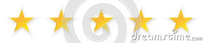 Five Stars Quality Vector Illustration