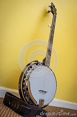 Five String Banjo Stock Photo