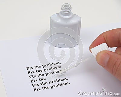 Fix the Problem Stock Photo