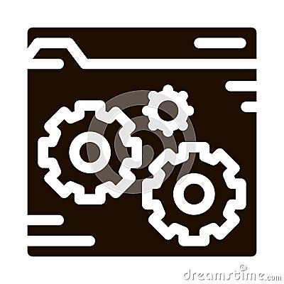 Fixing File Coding System Vector Icon Vector Illustration