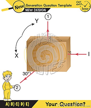 Physics, Light and enlightenment, refraction of light, Convex and Concave Lenses, Optics, next generation question template Stock Photo