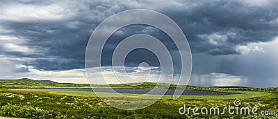 Fjell landscape at Ringebu in Norway Stock Photo