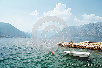 Fjord in Adriatic Sea. Montenegro Stock Photo