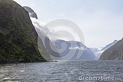 FjordLand National Park. Landscapes Among Fjords, South Island, New Zealand Stock Photo