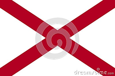 Flag of Alabama Stock Photo