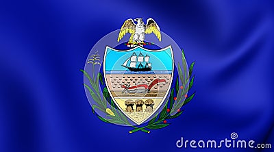 Flag of Allegheny County, Pennsylvania. Stock Photo