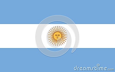 Flag of Argentina, Buenos Aires Cartoon Illustration