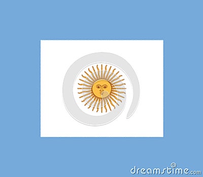 Flag of the Argentine Navy Stock Photo