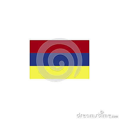 flag of Armenia colored icon. Elements of flags illustration icon. Signs and symbols can be used for web, logo, mobile app, UI, UX Cartoon Illustration