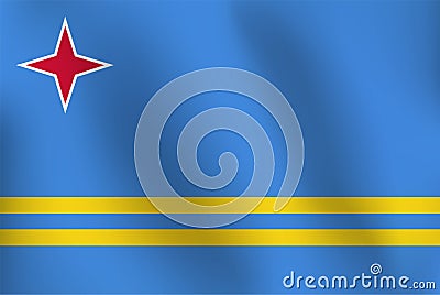 Flag of Aruba - Vector Illustration Vector Illustration