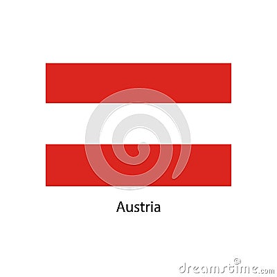 Flag of Austria. Vector illustration. Vector Illustration