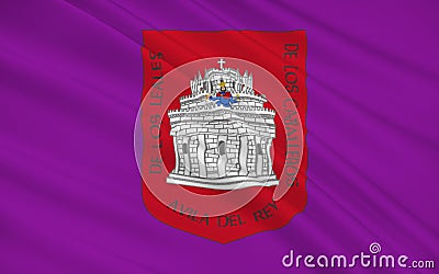 Flag of Avila is a Spanish town located in the autonomous community of Castile and Leon, Spain Stock Photo